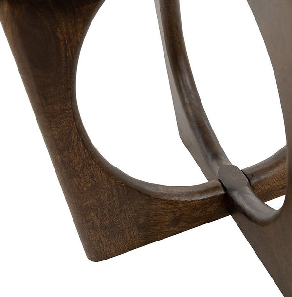 Bijzettafel Ø50, H55, Mango Walnut