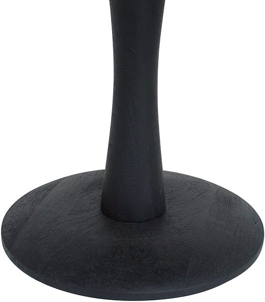 Bijzettafel Ø60, laag, Black
