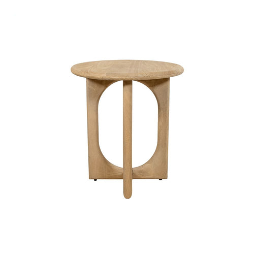 Bijzettafel Ø50, H55, Groovy Natural