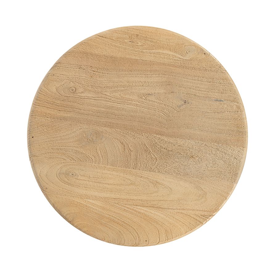 Bijzettafel Ø50, H55, Groovy Natural