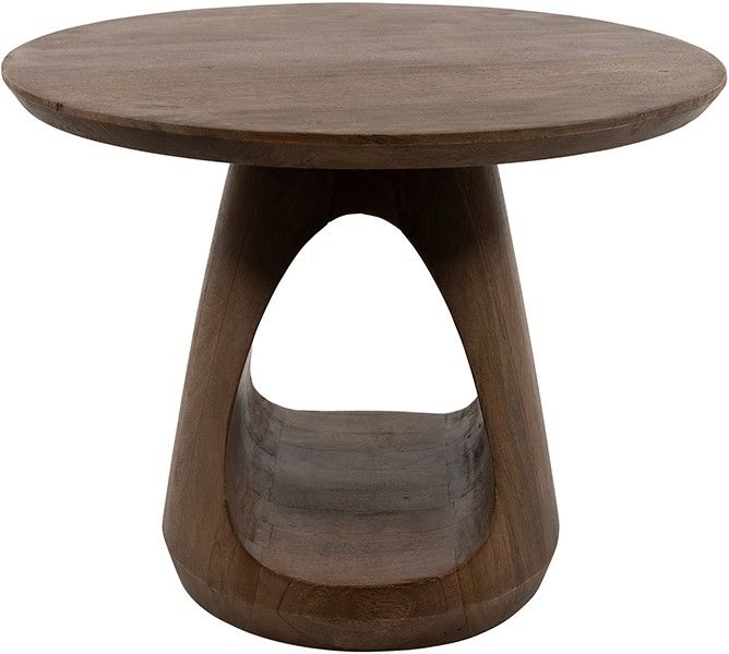 Bremen salontafel Ø60, H45, Brown Walnut