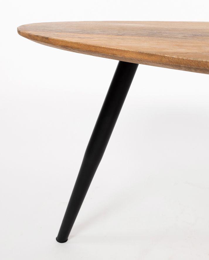 Kassel salontafel organisch, set van 2, Smooth Natural (17mm)