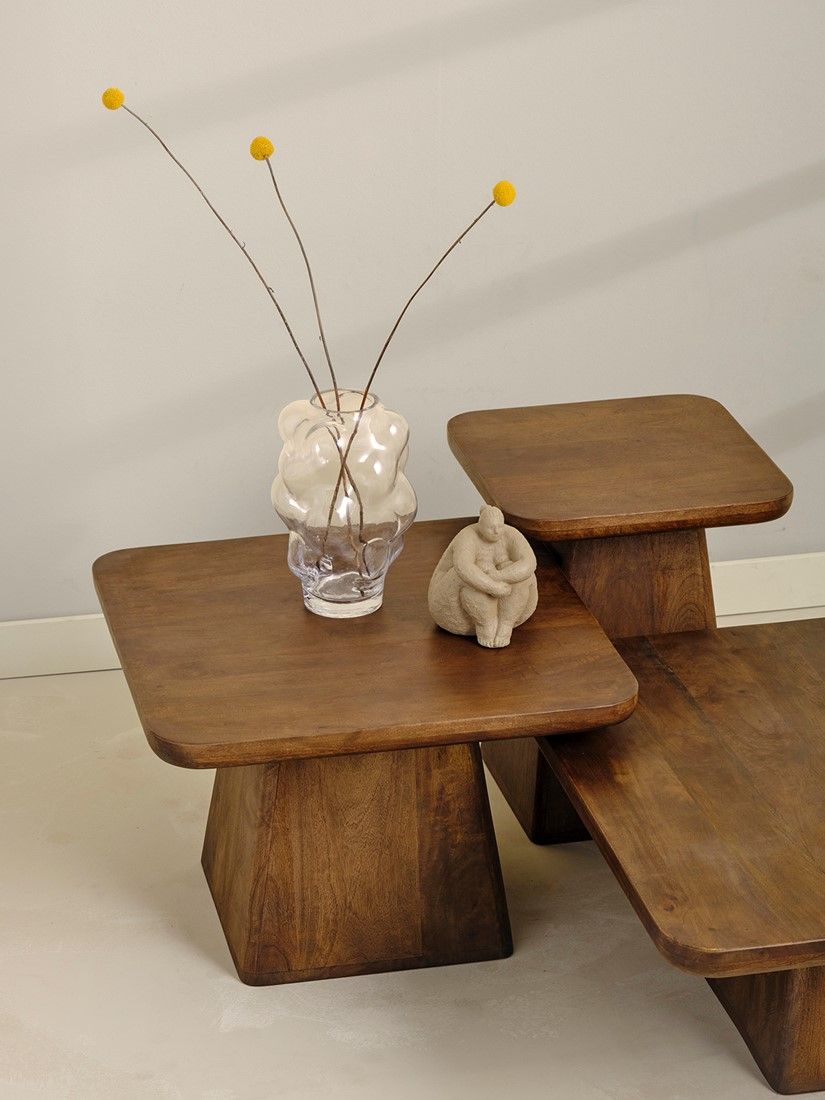 Salontafel 80, Mango Brown Walnut