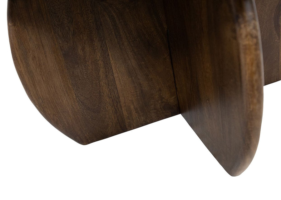 Salontafel Ø80, H40, Mango Walnut