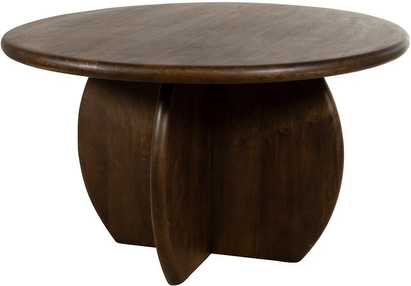 Eetkamertafel Ø130, Mango Walnut