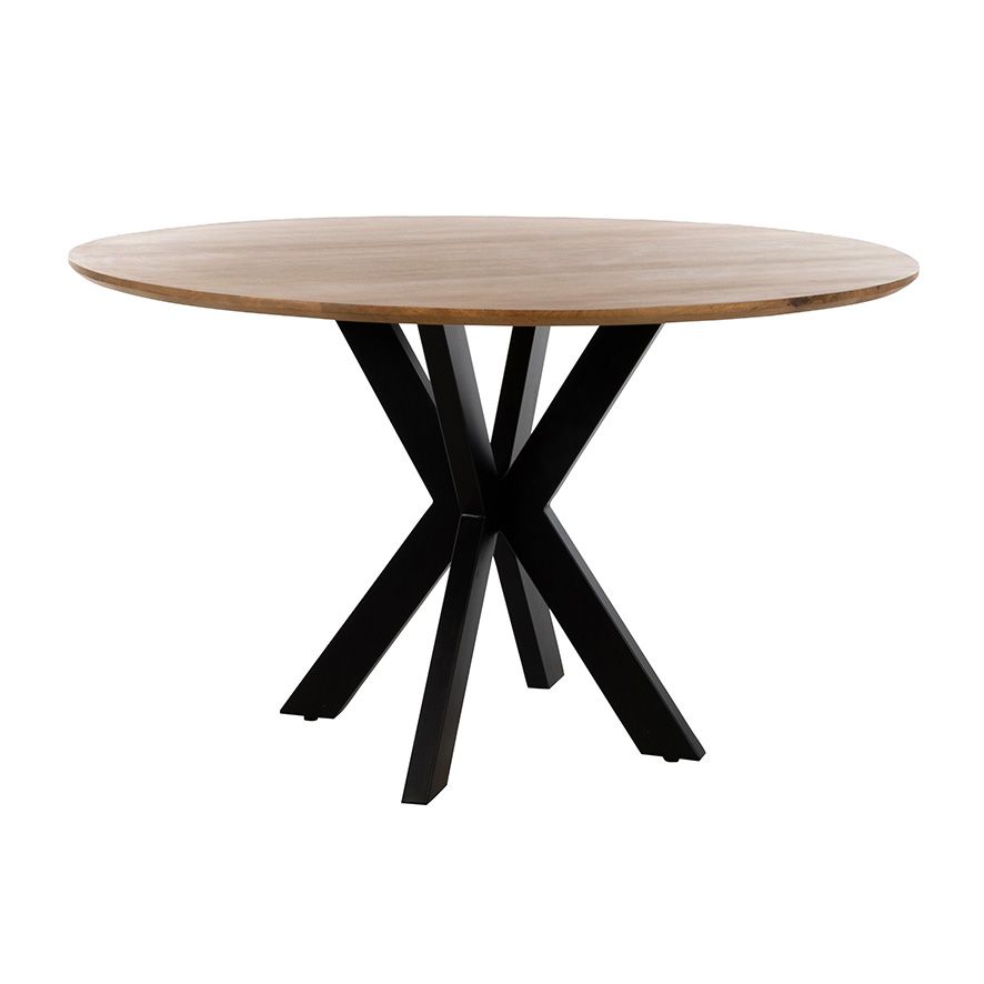 Eetkamertafel Ø130, Mango Smooth Natural