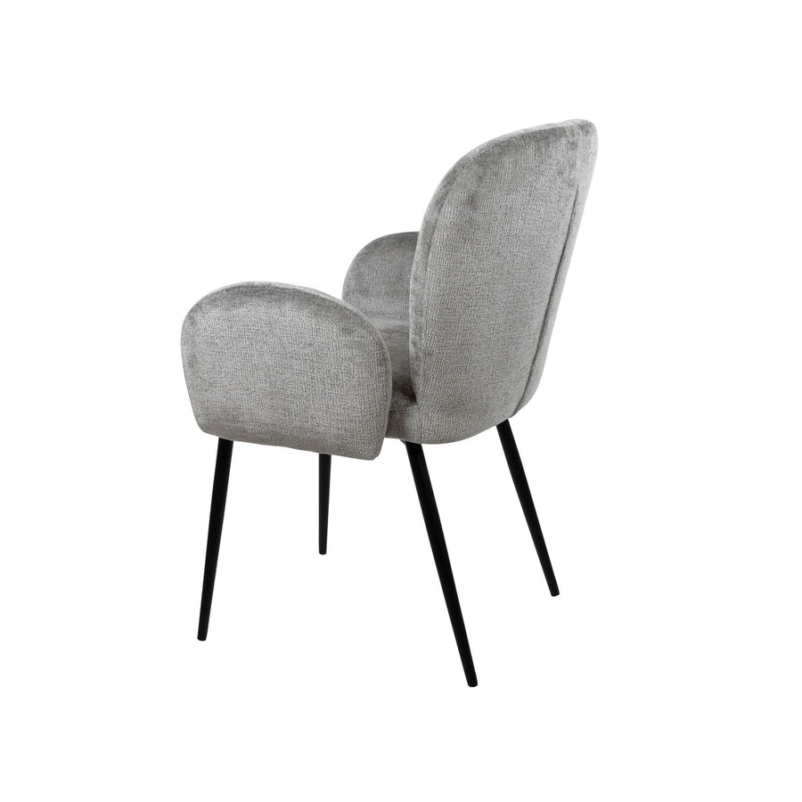 Bobby eetkamerstoel - met arm - Perfect Harmony - Light grey 85 - Set van 2
