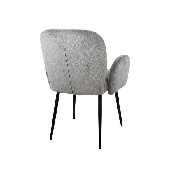 Bobby eetkamerstoel - met arm - Perfect Harmony - Light grey 85 - Set van 2