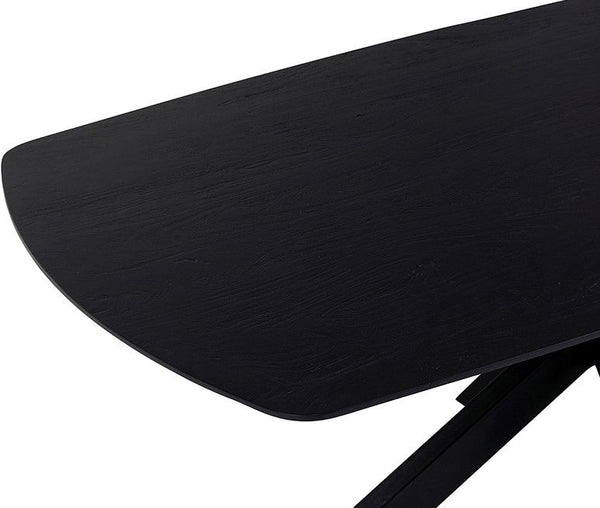 Eetkamertafel deens ovaal 230, Acacia Black