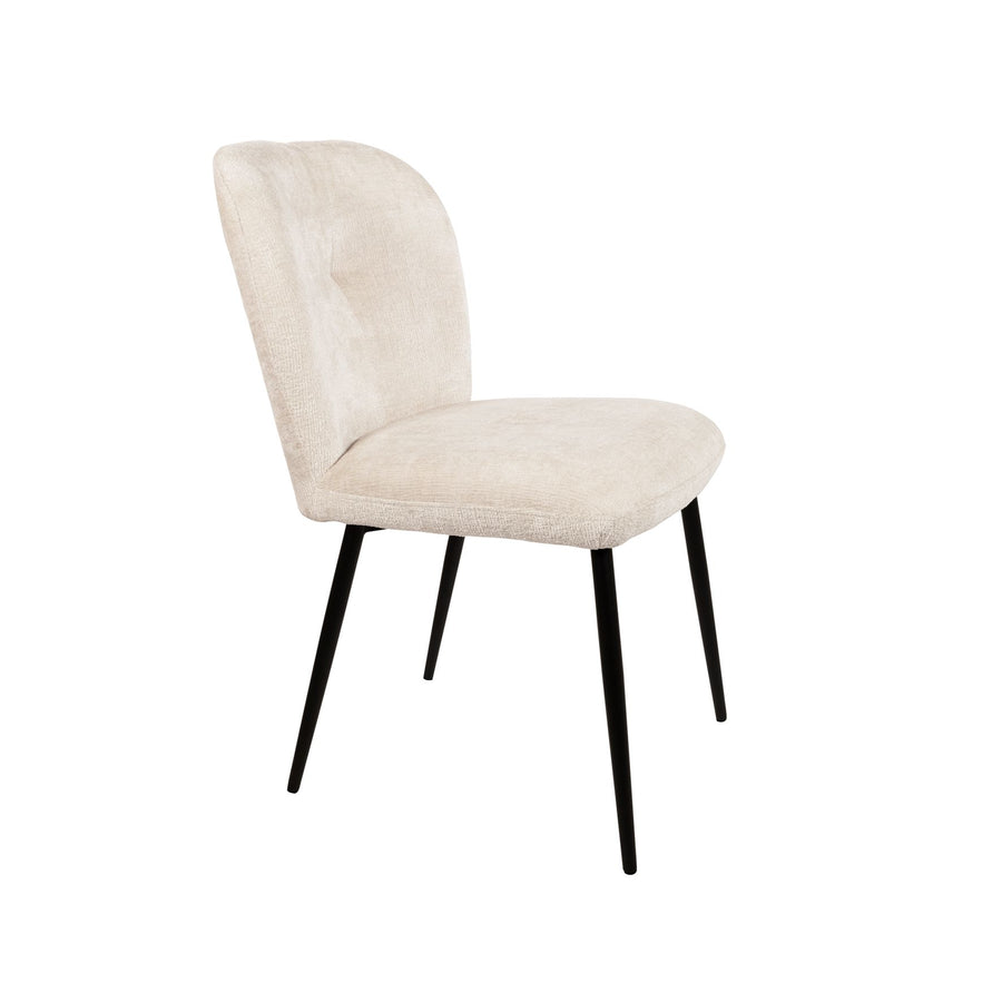 Bobby eetkamerstoel - zonder arm - Perfect Harmony - Ivory 02 - Set van 2