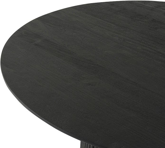 Eetkamertafel Ø120, Acacia Black