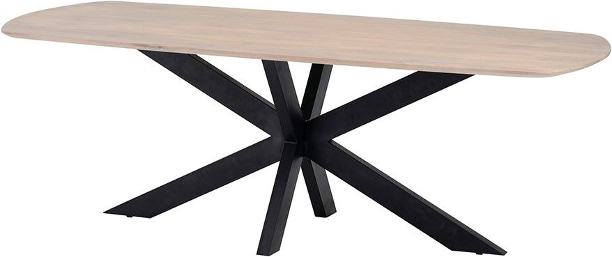 Eetkamertafel deens ovaal 230, Mango Ashblond