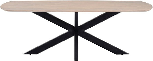 Eetkamertafel deens ovaal 230, Mango Ashblond