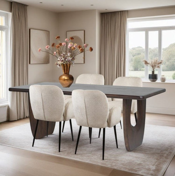 Eetkamertafel 280, Mango Brown Walnut