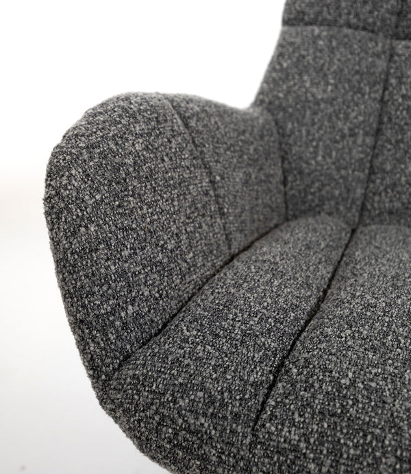 Elvis draaifauteuil 360 - Monet - Antracite 0252