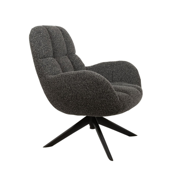 Elvis draaifauteuil 360 - Monet - Antracite 0252