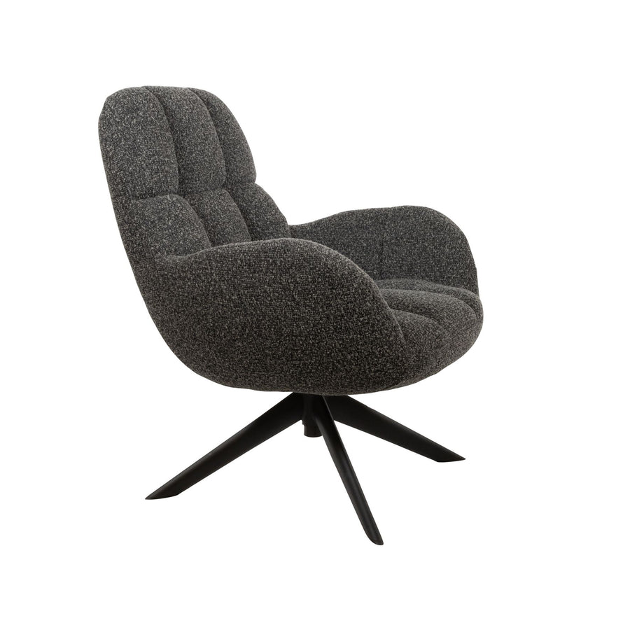 Elvis draaifauteuil 360 - Monet - Antracite 0252