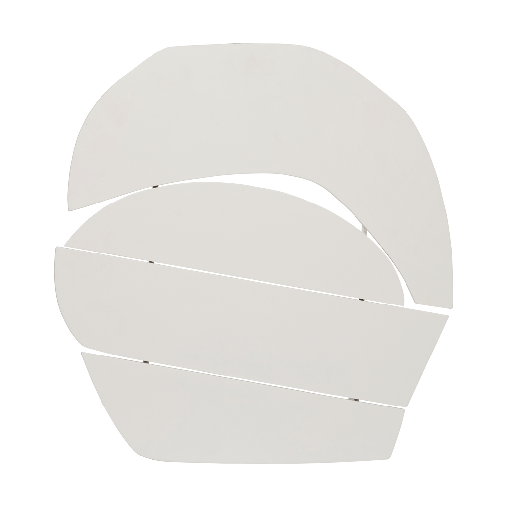 wanddecoratie Wood Block Off White