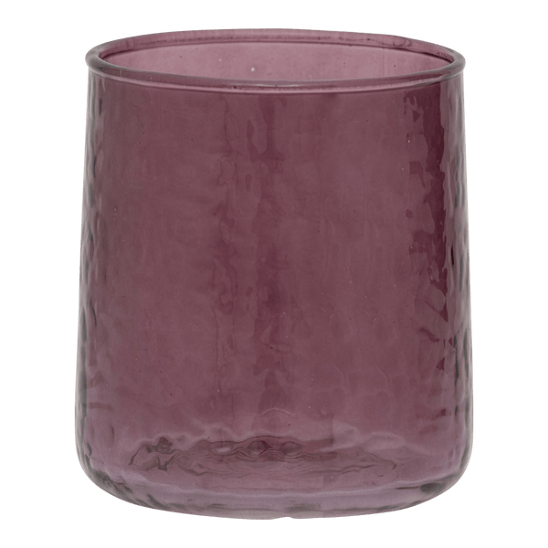 Glas hammered Fudge - Set van 4