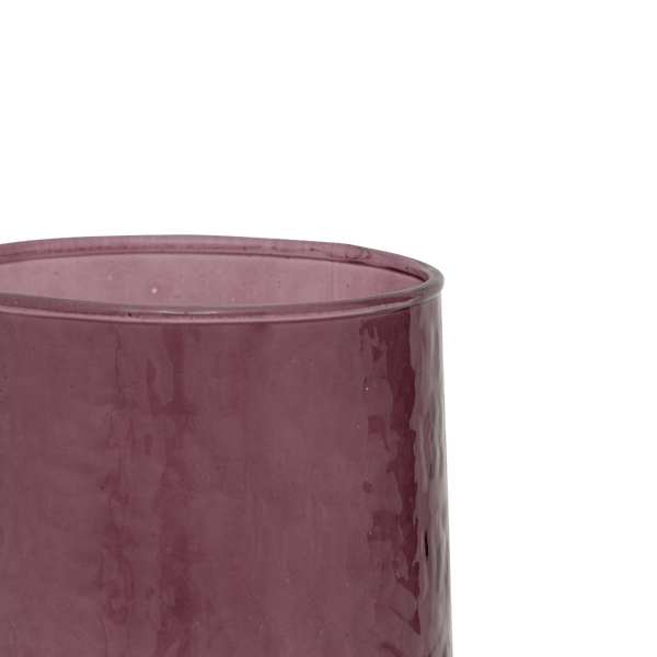 Glas hammered Fudge - Set van 4