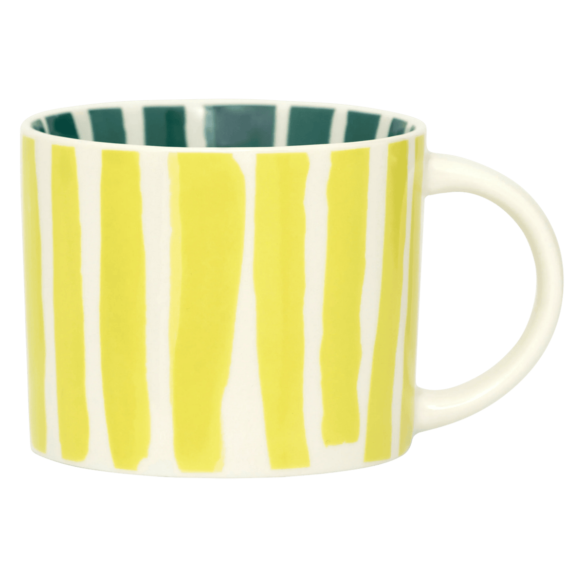 LINDA. x UNC mok Tazza with printed stripes inside & outside A - Set van 4