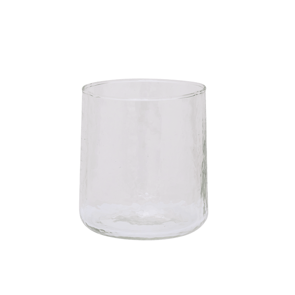 Glas Hammered Transparent - Set van 4