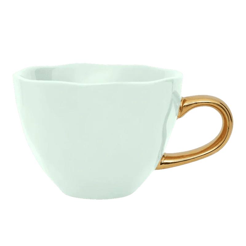Good Morning kop Cappuccino / Tea Ø11 cm - Celadon - Set van 4