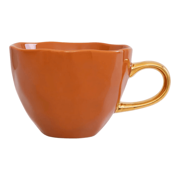 Good Morning kop Cappuccino / Tea Ø11 cm - Burnt Orange - Set van 4