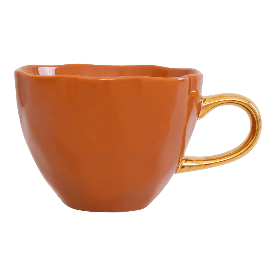 Good Morning kop Cappuccino / Tea Ø11 cm - Burnt Orange - Set van 4