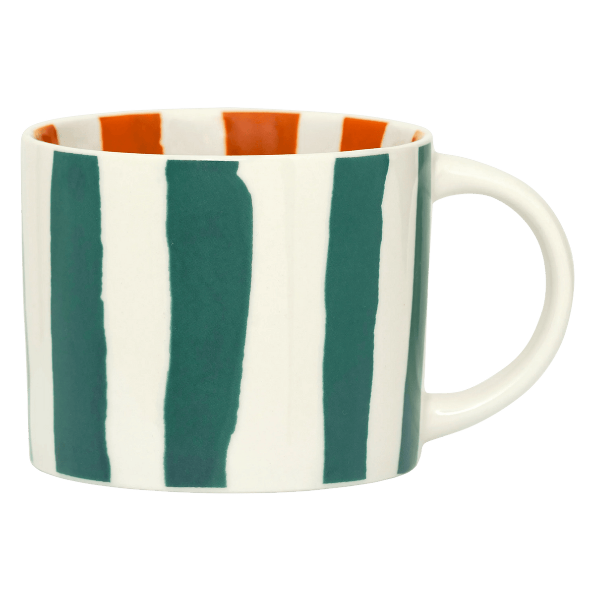 LINDA. x UNC mok Tazza with printed stripes inside & outside C - Set van 4