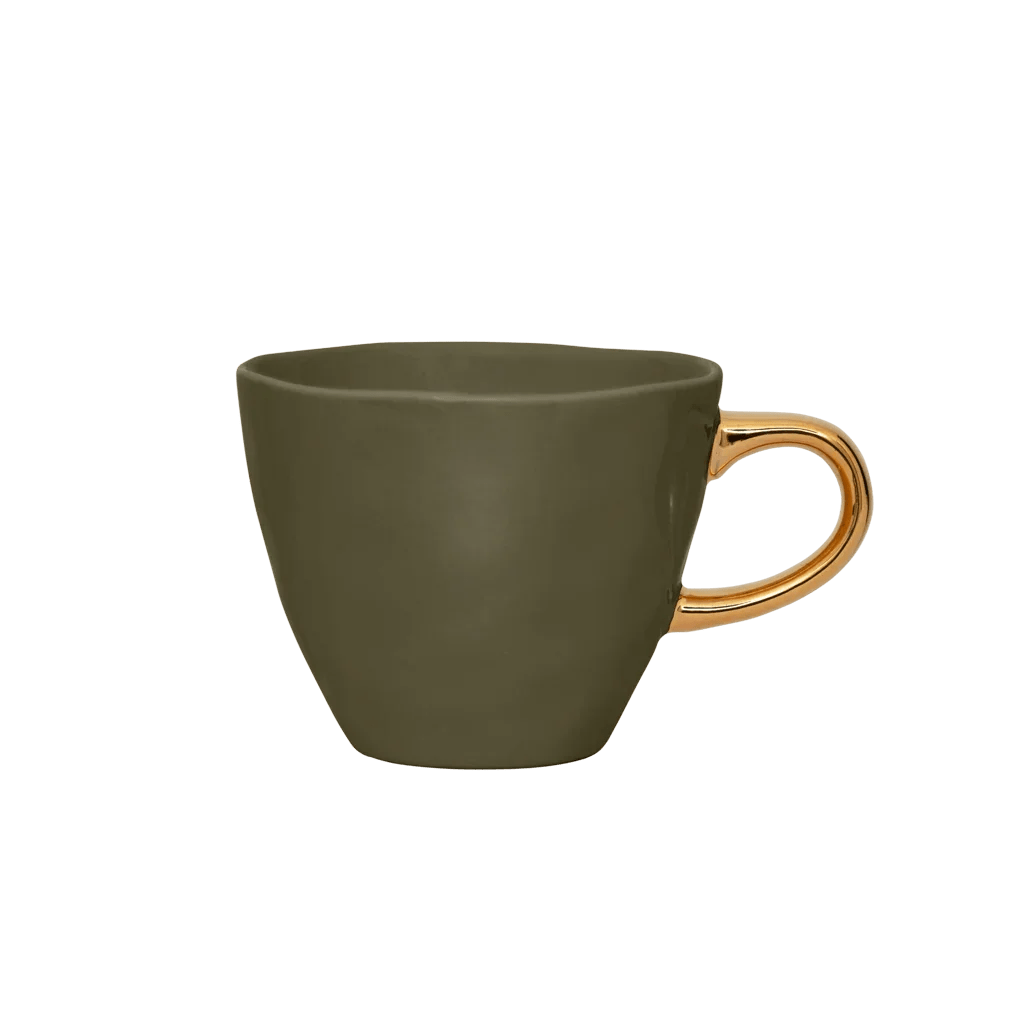 Good Morning kop Coffee Ø8 cm - Fir Green - Set van 4