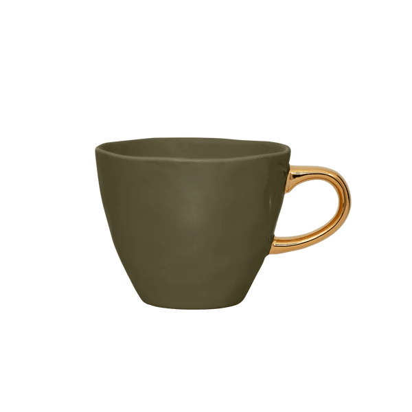 Good Morning kop Coffee Ø8 cm - Fir Green - Set van 4