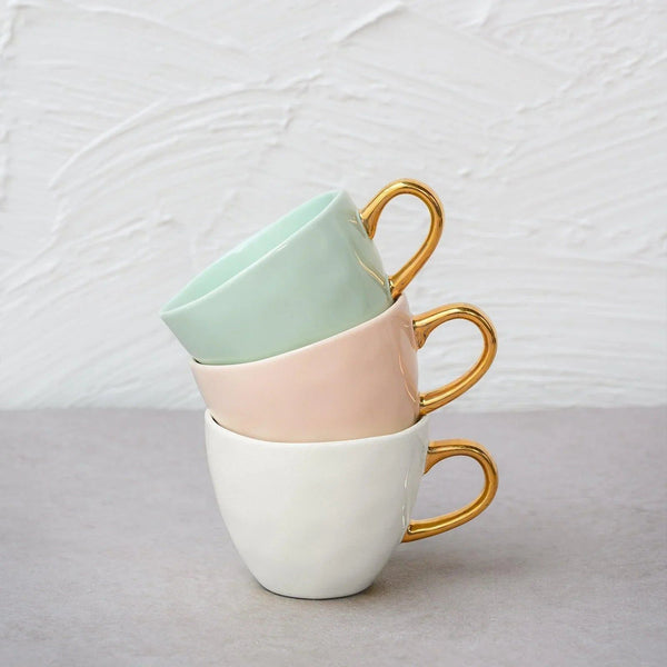 Good Morning kop Coffee Ø8 cm - Old Pink - Set van 4