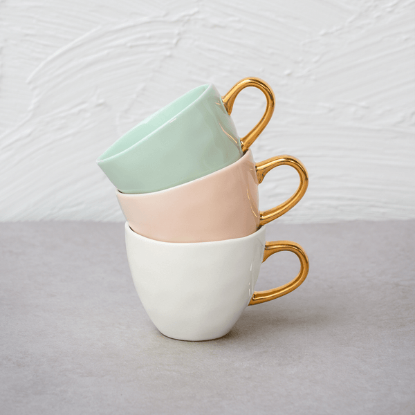 Good Morning kop Coffee Ø8 cm - Old Pink - Set van 4