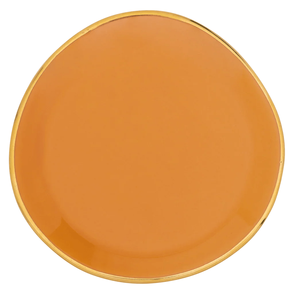 Good Morning bord Ø9 cm - Caramel - Set van 4