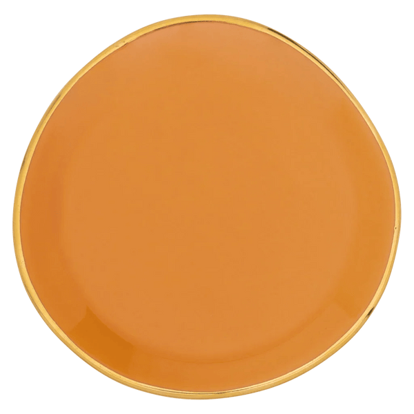Good Morning bord Ø9 cm - Caramel - Set van 4