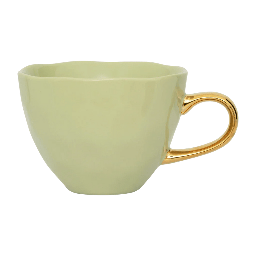 Good Morning kop Cappuccino / Tea Ø11 cm - Pale Green - Set van 4