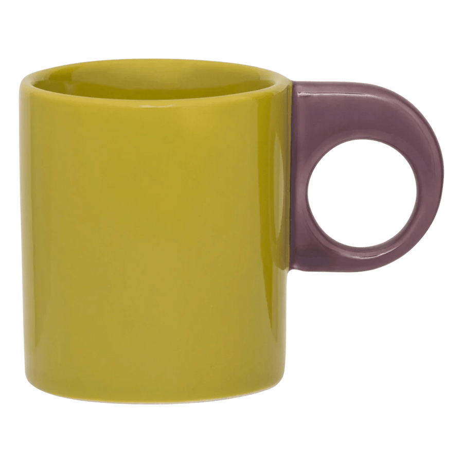Espresso kop Nissa, Evergreen Sprig - Set van 2