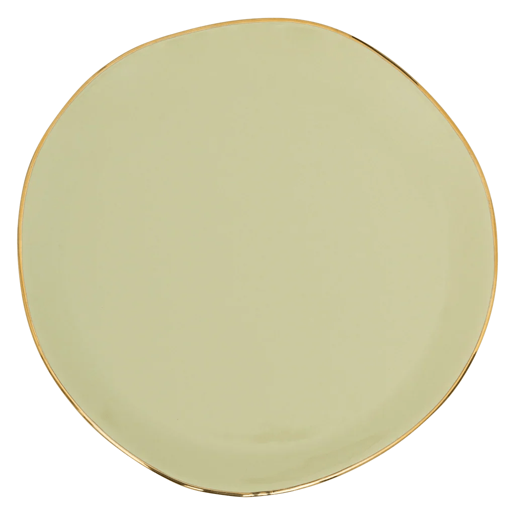 Good Morning bord Ø17 cm - Pale Green - Set van 4