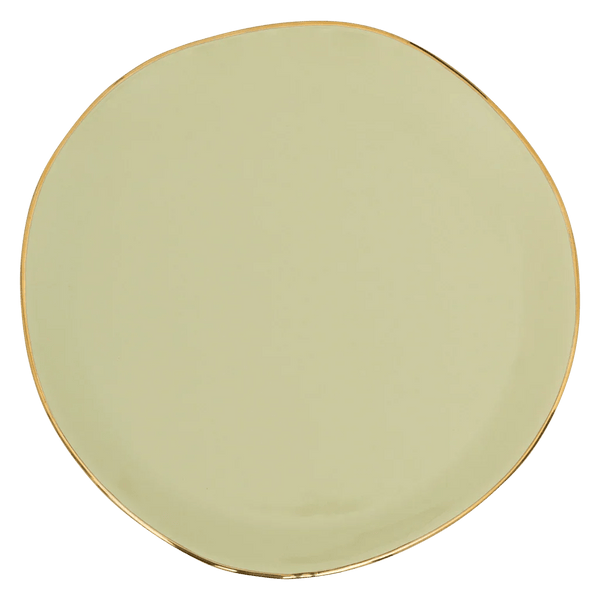 Good Morning bord Ø17 cm - Pale Green - Set van 4