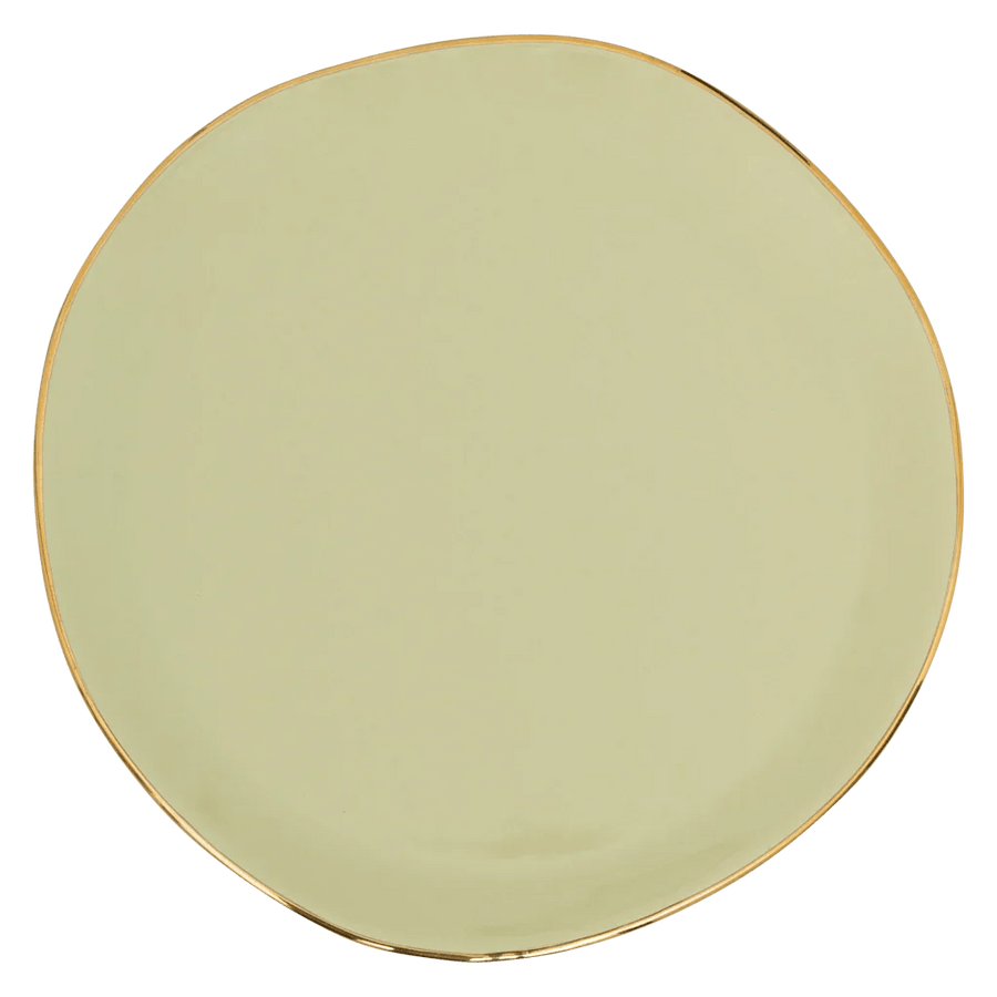 Good Morning bord Ø17 cm - Pale Green - Set van 4