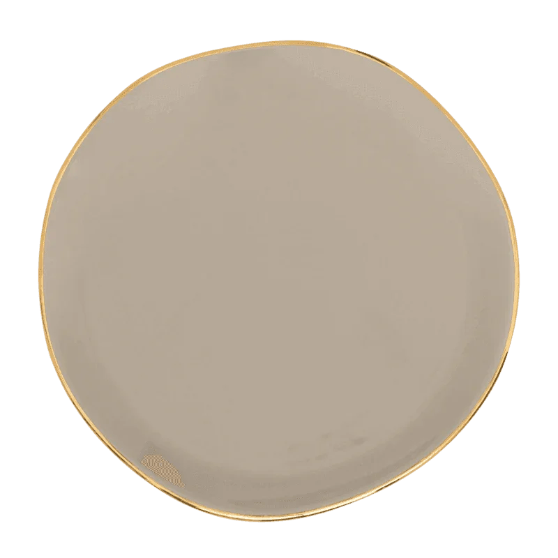 Good Morning bord Ø17 cm - Gray Morn - Set van 4