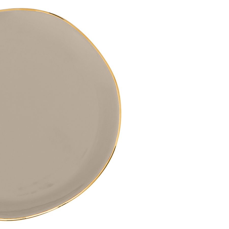 Good Morning bord Ø17 cm - Gray Morn - Set van 4
