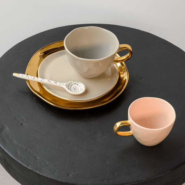 Good Morning bord Ø17 cm - Gray Morn - Set van 4