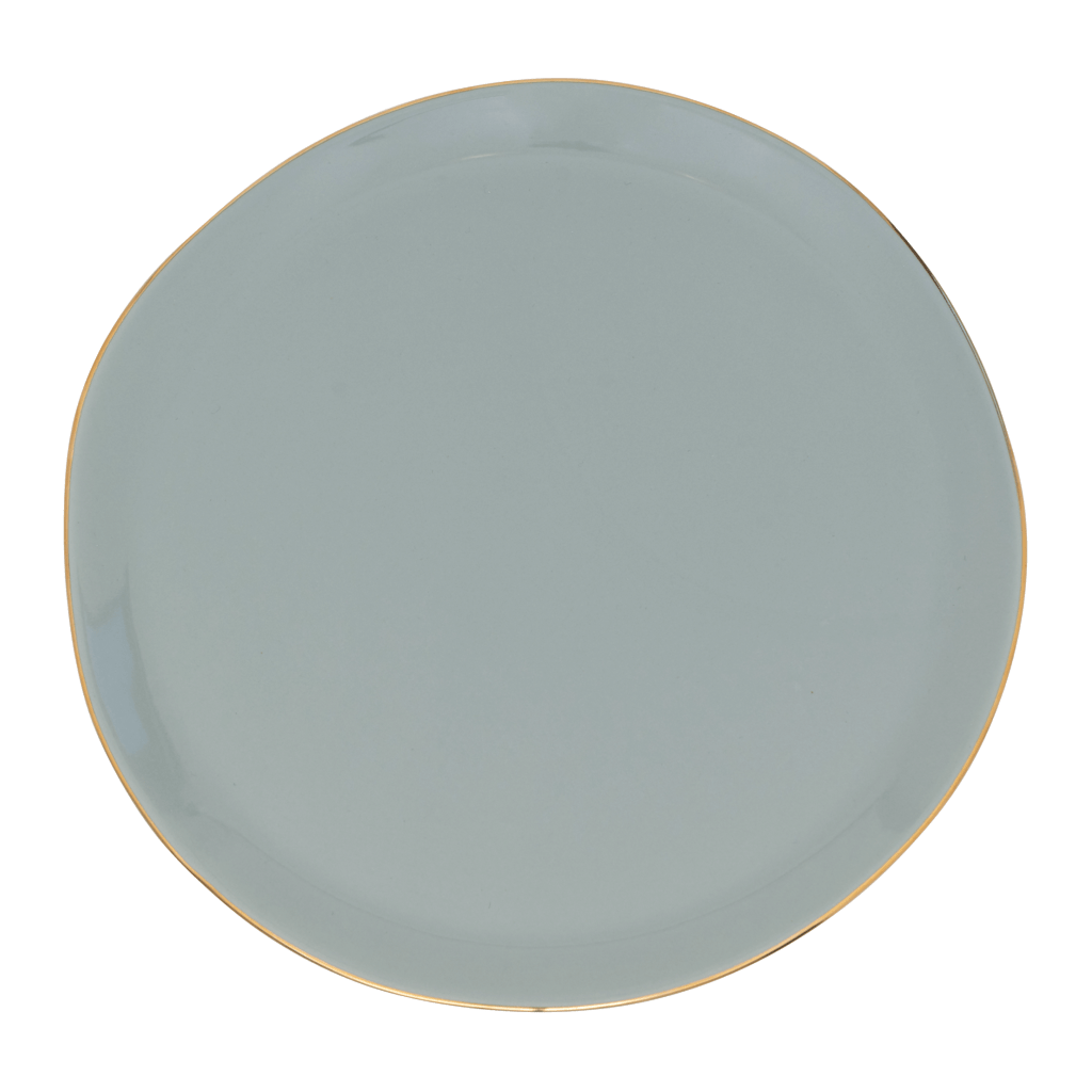 Good Morning bord Ø22.8 cm - Slate - Set van 4