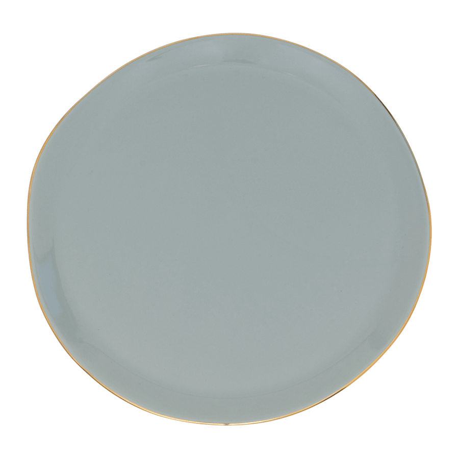 Good Morning bord Ø22.8 cm - Slate - Set van 4