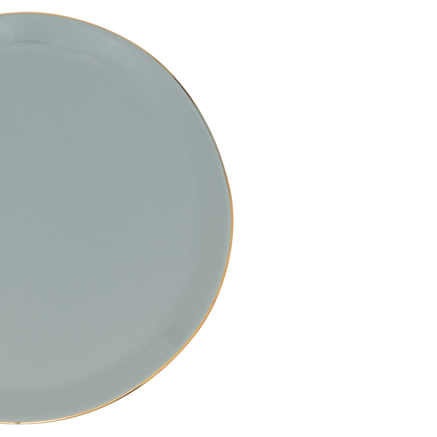 Good Morning bord Ø22.8 cm - Slate - Set van 4