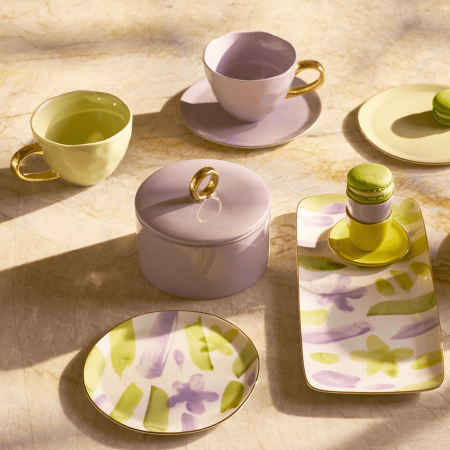 Good Morning bord Kusha, Ø17 cm - Set van 4