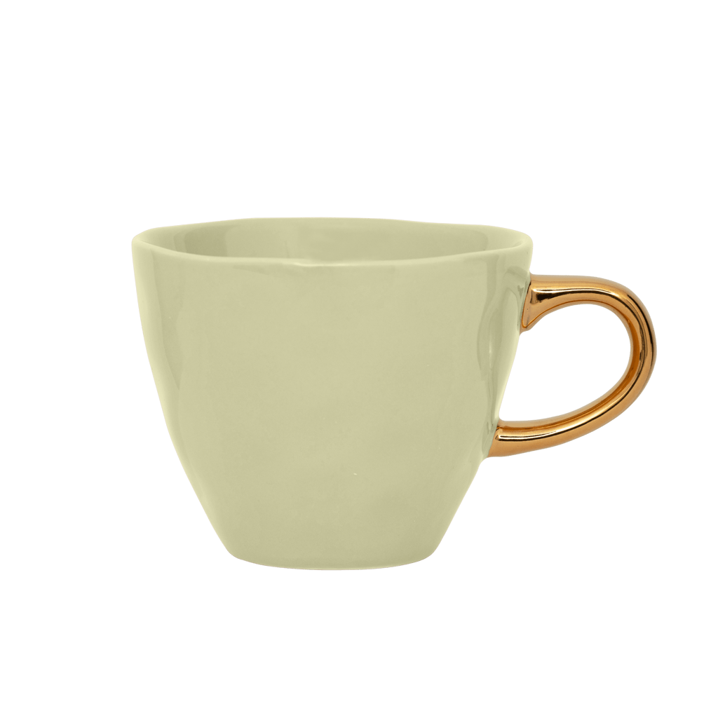 Good Morning kop Coffee Ø8 cm - Pale Green - Set van 4