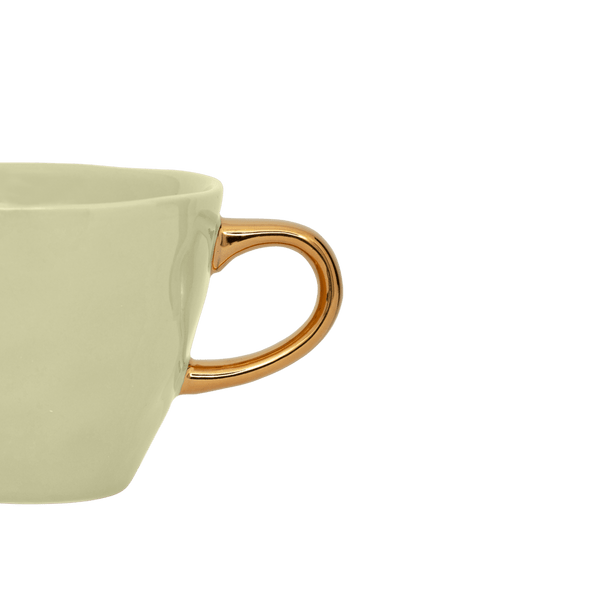 Good Morning kop Coffee Ø8 cm - Pale Green - Set van 4